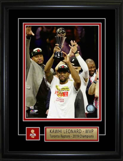 Kawhi Leonard Toronto Raptors Framed 8" x 10" Lifting 2019 Playoff MVP Photo 15" x 17"
